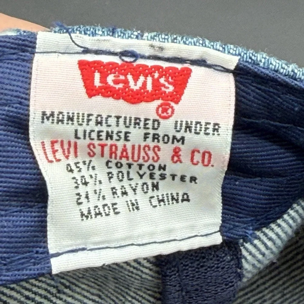 Vintage 90's Levi's Denim Hat One Size Adjustable Levi Strauss & Co Light Wash‎